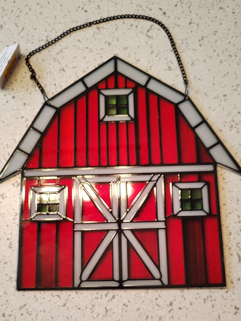 Hobby Lobby Red Stained Glass Barn